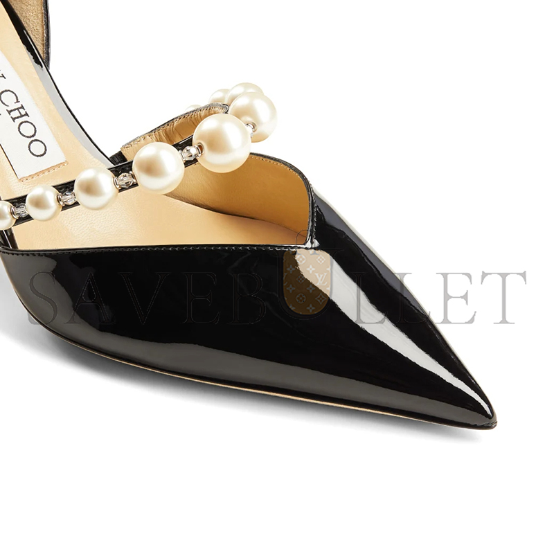 Ji*y Ch* aurelie 65 black patent leather pointed pumps aurelie65xkm